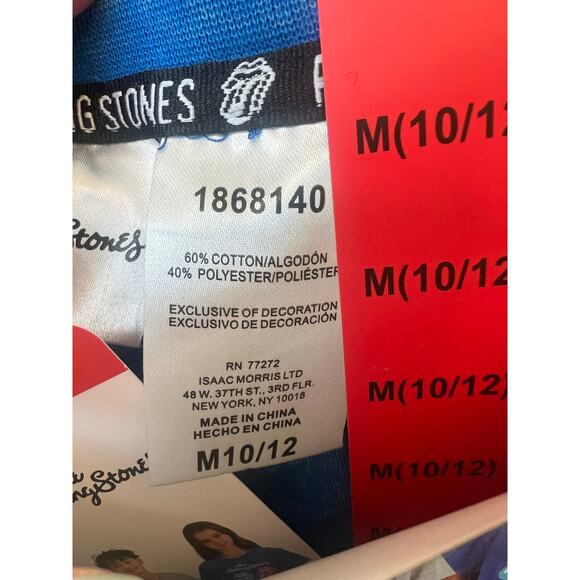 NWT Boys/Girls Rolling Stones Tee Shirts, Size 10/12, 2-Pack, Short Sleeve - Picture 4 of 4